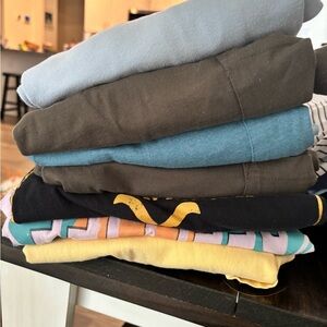 Stack of mens tshirts